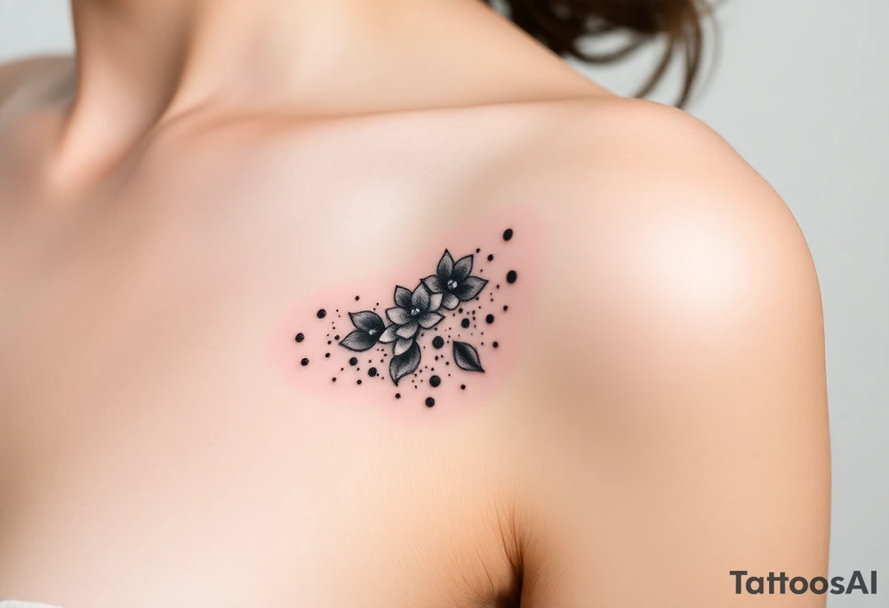 Can you design me a tattoo that represents a woman whose life has been shattered by broken trust, infidelitty, and alcoholism. But everyday she’s working at putting the pieces back together and is held together by her son, and hope for the future tattoo idea