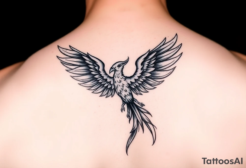 phoenix aesthetic tattoo idea