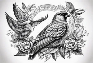 Colombe électricité tattoo idea