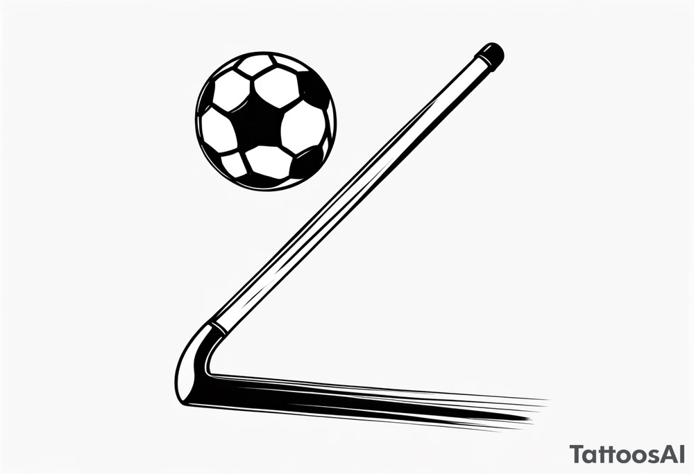 Soccer stick tatoo tattoo idea