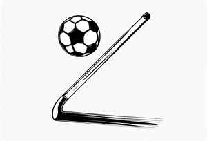 Soccer stick tatoo tattoo idea