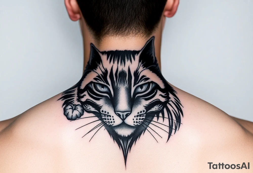 Black Cat tattoo idea