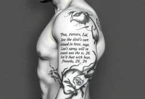 proverbs 26 verse 25 through 26 tattoo idea