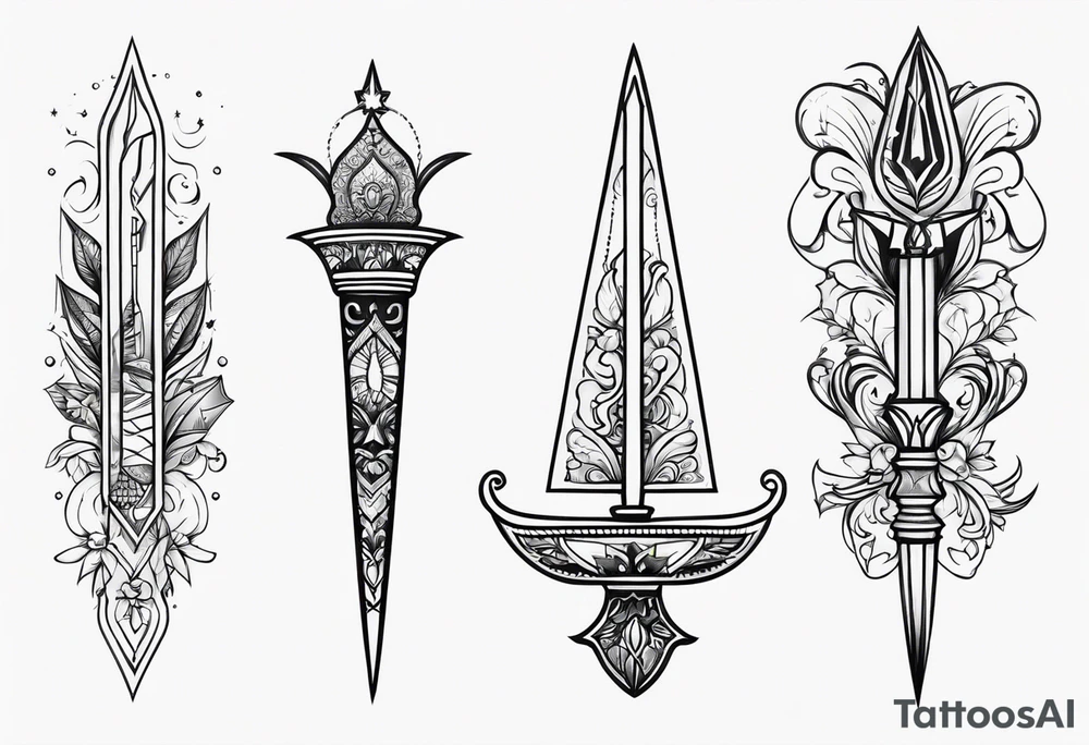 theme daggers and stilletos different designs tattoo idea theme daggers and stilletos different designs tattoo idea