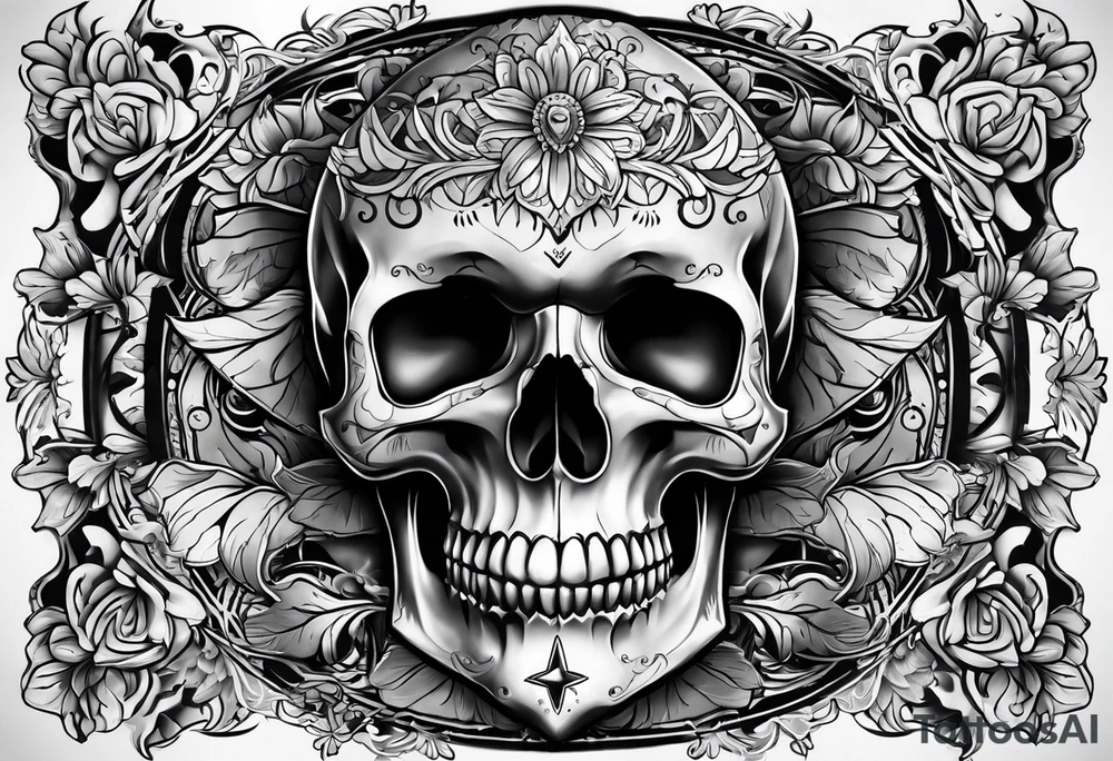 Texas skull tattoo idea