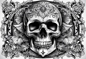 Texas skull tattoo idea