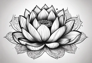 lotus flower tattoo idea