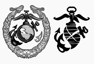 MARINES tattoo idea