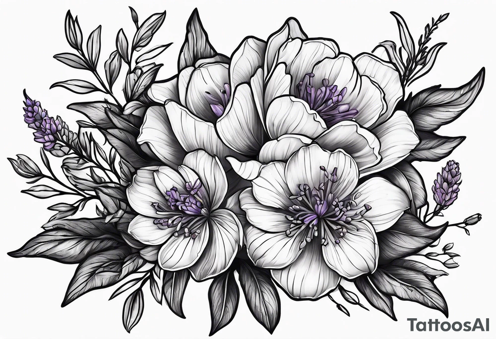 lavender tattoo idea