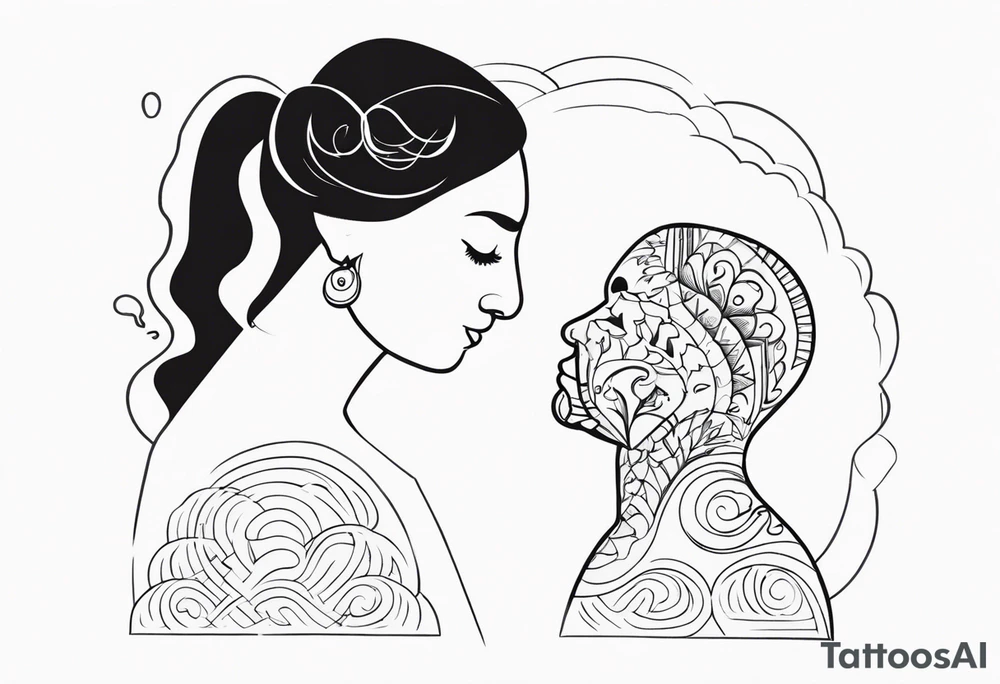 Lung and father tattoo idea