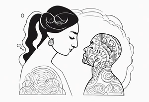 Lung and father tattoo idea