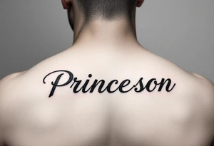 name tattoo princeton horizontal behind ear tattoo idea