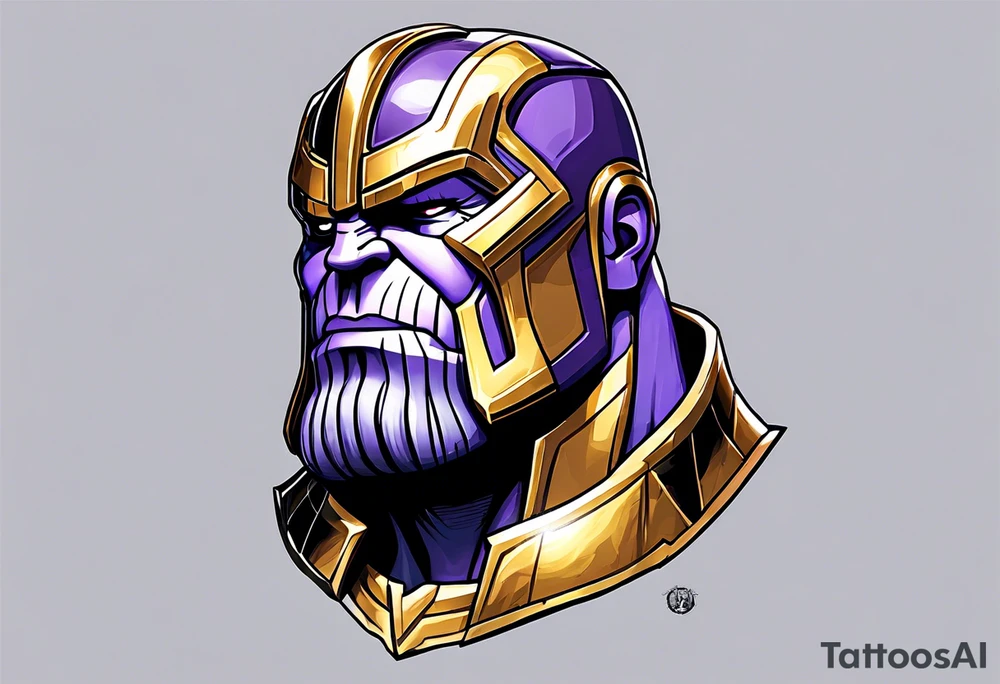 Thanos as a baby tattoo idea