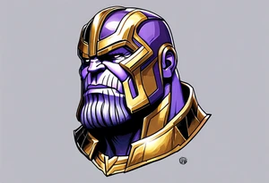 Thanos as a baby tattoo idea