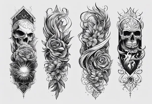 extreme detangled pain arm tattoo idea