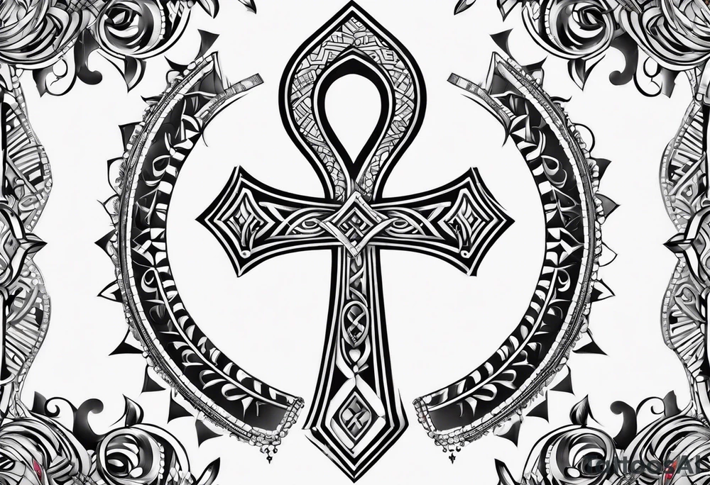 ankh for whole arm tattoo idea