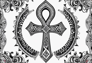 ankh for whole arm tattoo idea