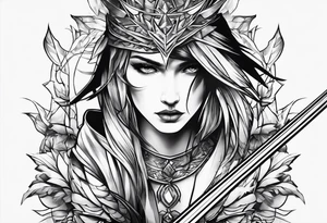A shattered sword tattoo idea
