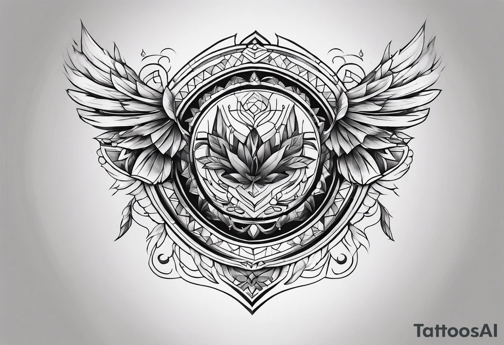 Chest tattoo tattoo idea