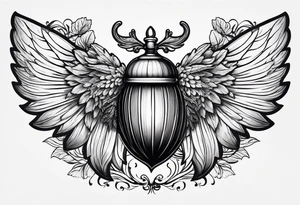 acorn with wings tattoo idea