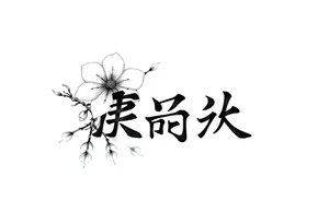 Japanese,sakura,kanji font tattoo idea