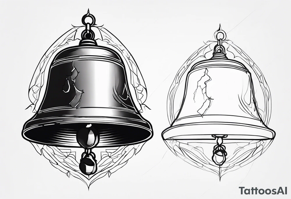 cracked bell tattoo idea