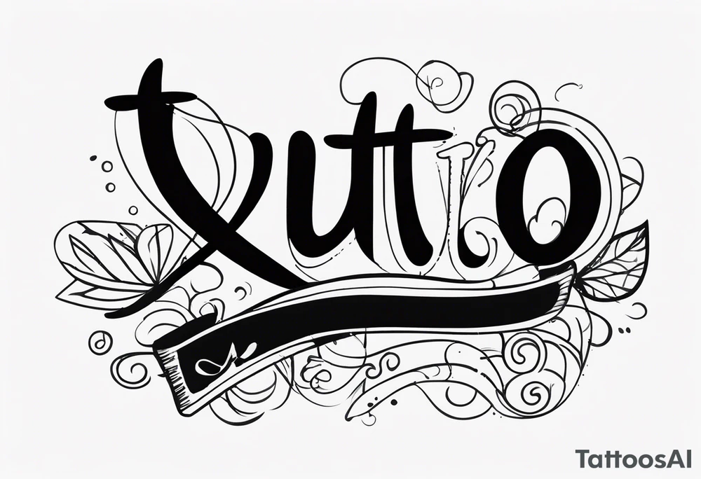 TUTTO PASSA WORD tattoo idea