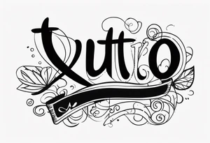 TUTTO PASSA WORD tattoo idea