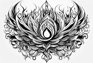 flames tattoo black and white tattoo idea