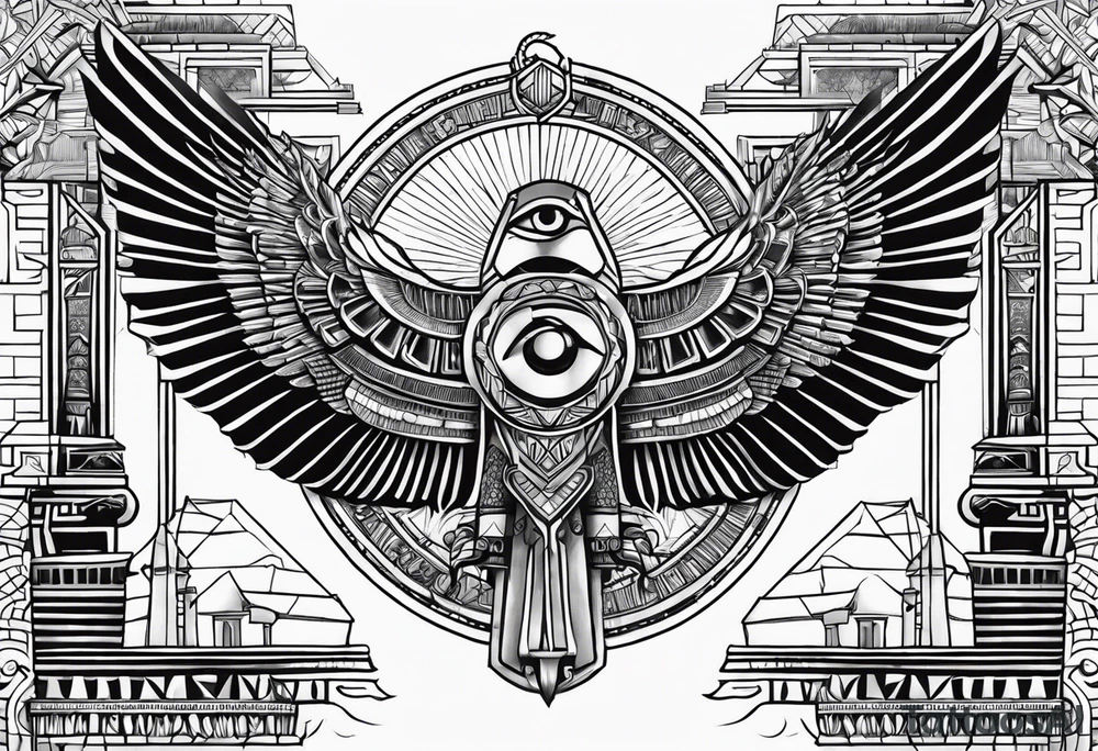 Gates of heaven,Egyptian tattoo idea