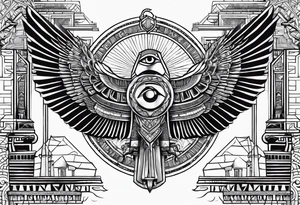 Gates of heaven,Egyptian tattoo idea