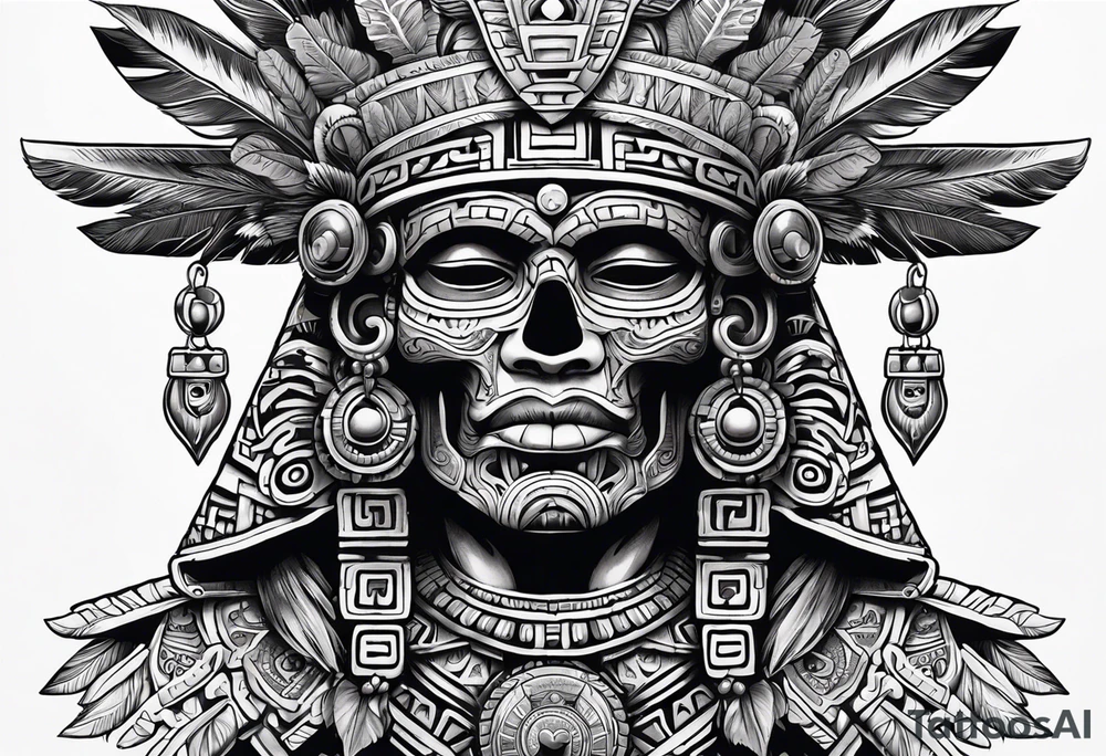 aztec god of death Mictlantecuhtli tattoo idea