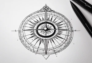 Sundial tattoo idea