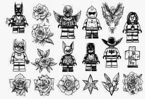 lego part tattoo idea