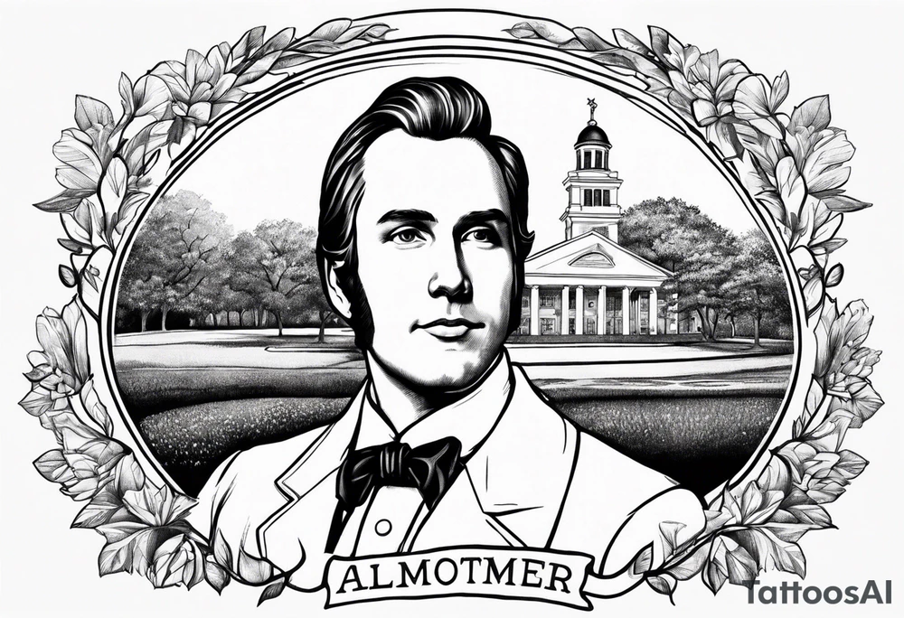 Joseph Smith Jr. wearing a Dartmouth College alumni shirt tattoo idea