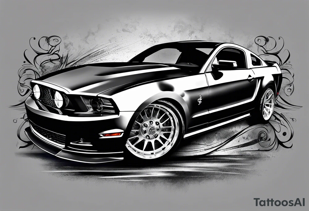 Mustang car tattoo idea