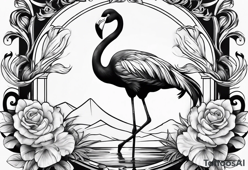 flamingo tattoo idea