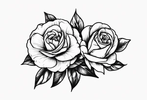 Zwei Rosen mit Leuchtturm tattoo idea