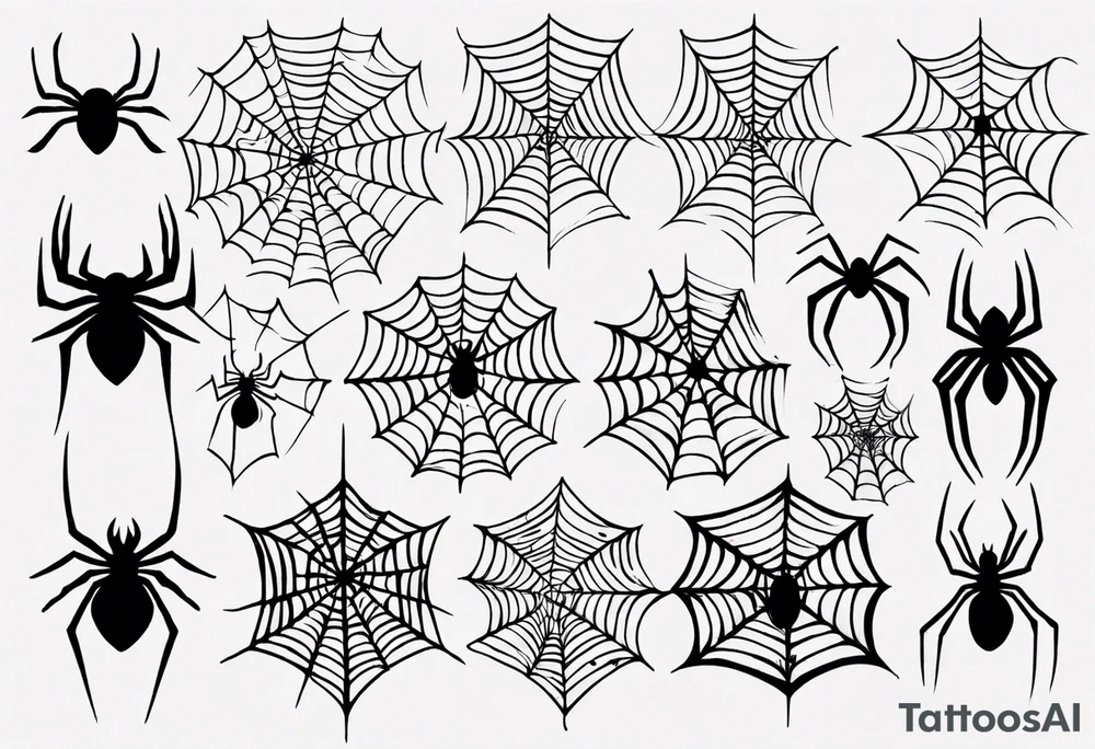 Spiderweb tattoo idea
