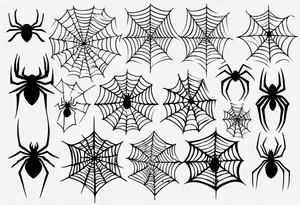 Spiderweb tattoo idea