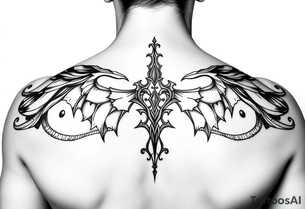 Feminine sexy back tattoo tattoo idea