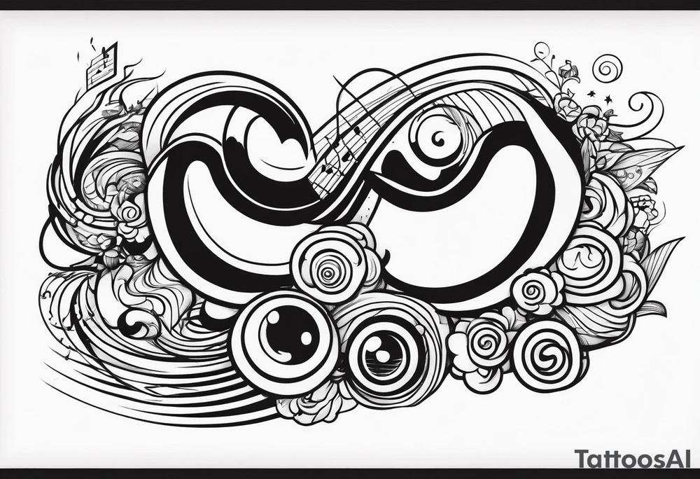 music tattoo idea