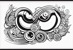 music tattoo idea