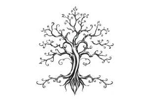 Irish family tree tattoo idea
