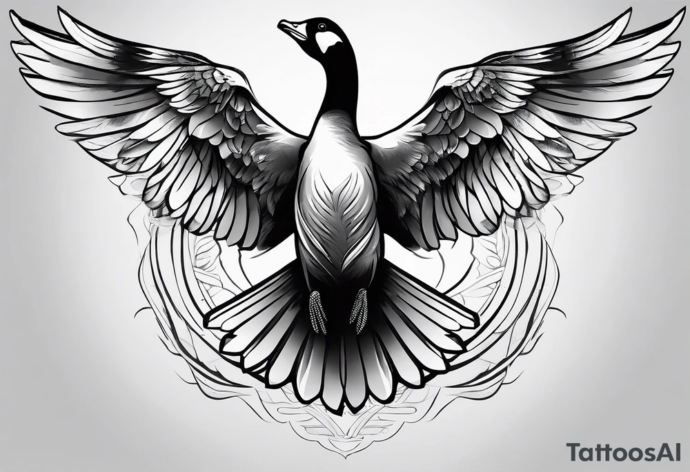 Goose wing tattoo idea