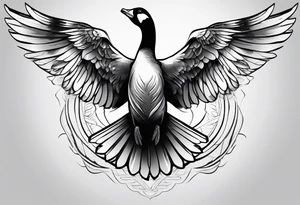 Goose wing tattoo idea
