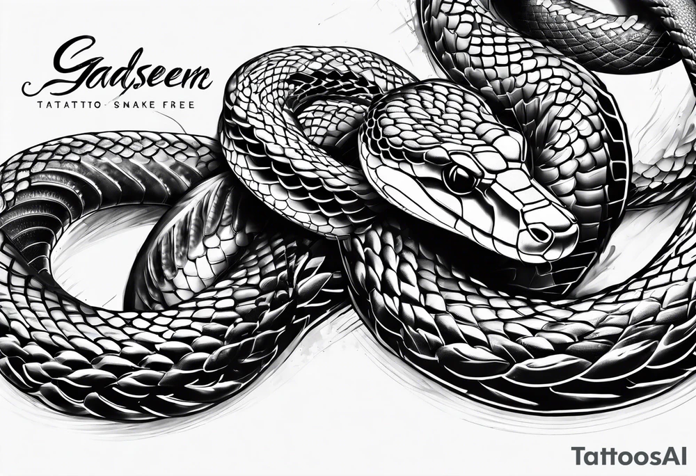 Gadsden snake breaking free from chains tattoo idea