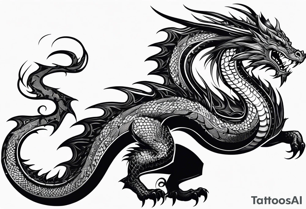 Dragon tattoo idea