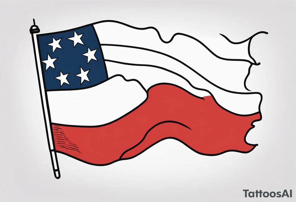 Georgia country flag tattoo idea