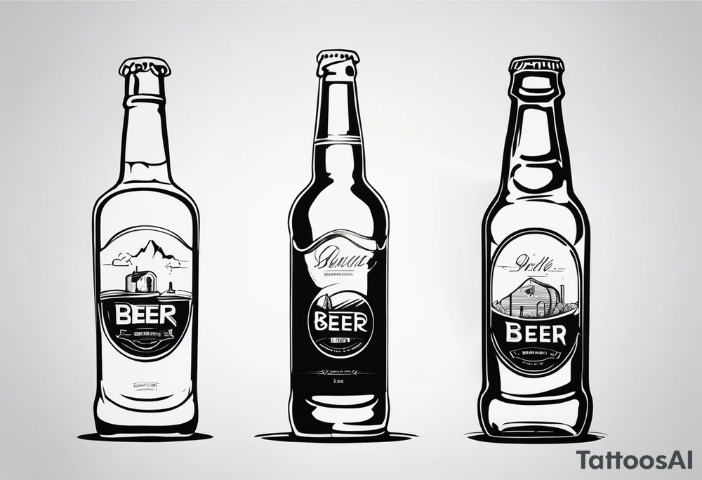 BEER BOOTLE tattoo idea